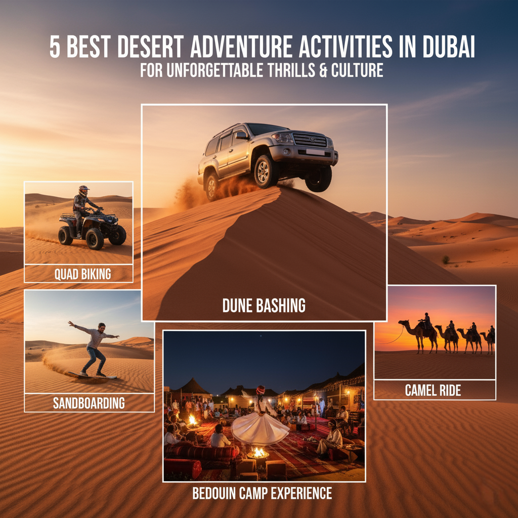 5 Best Desert Adventure Activities for Tourists Visiting Dubai