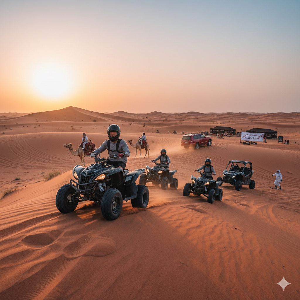 Dubai Morning Desert Safari With Quad Biking 2026